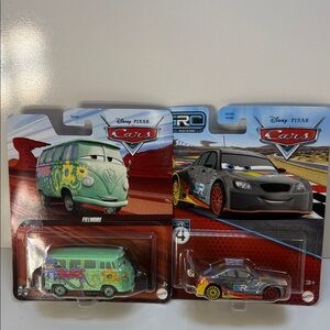 Pixar Cars Die-Cast Toy Set - filmore Green and max schnell Gray